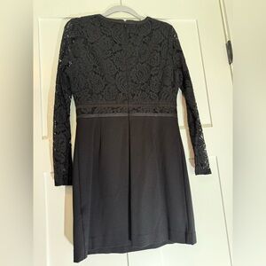 Black lace/knit dress